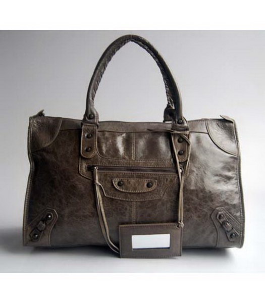 Balenciaga Le Dix motorcy Grigio grande borsa